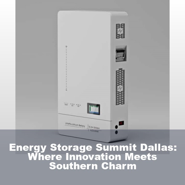 Energy Storage Summit Dallas: Where Innovation Meets Southern Charm